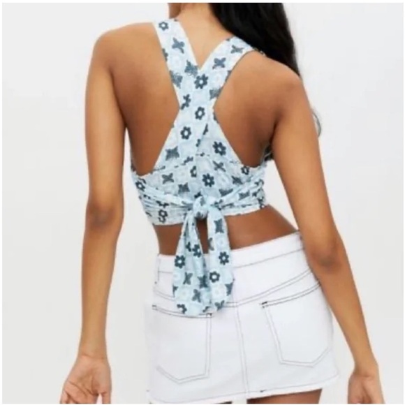 Urban Outfitters | Plunging Tie Back Phoenix Tank S - Picture 2 of 7